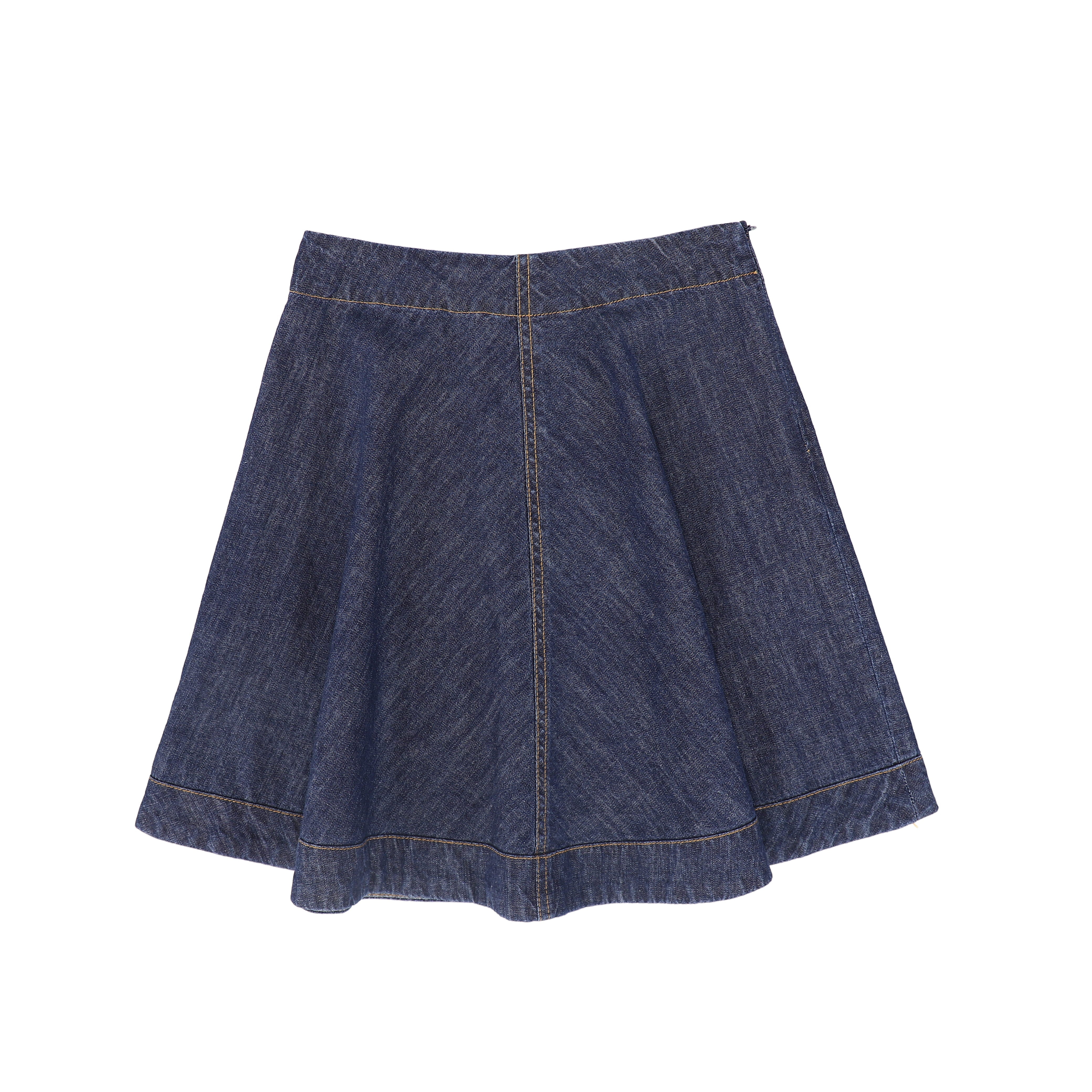 BAMBOO DARK DENIM FLAIR SKIRT [FINAL SALE] – Luibelle