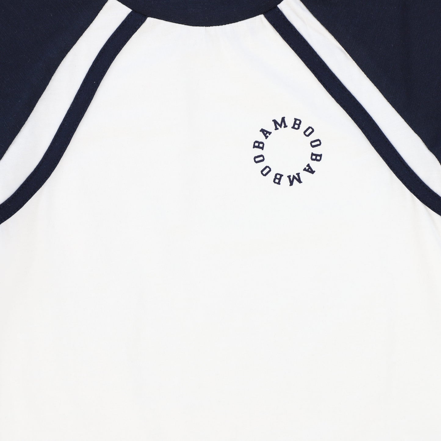 BAMBOO NAVY RAGLAN LOGO SS T-SHIRT