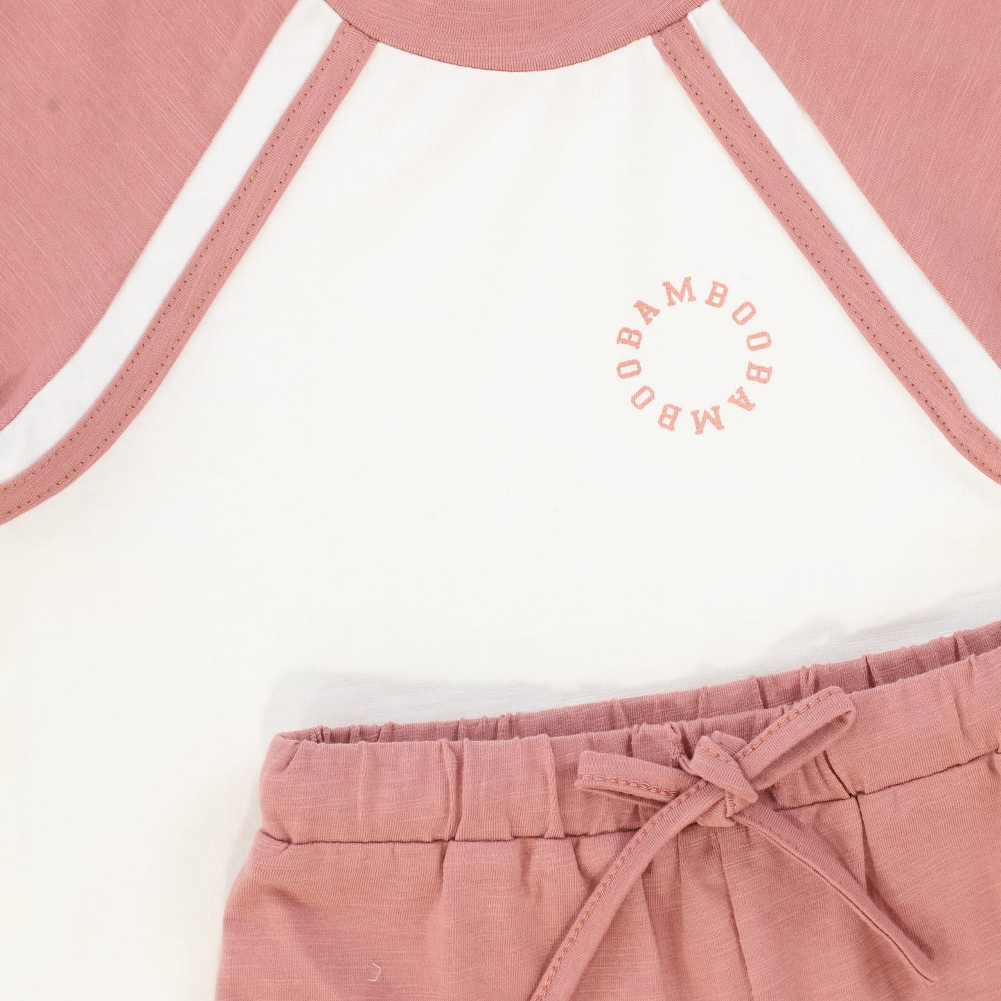 BAMBOO MAUVE RAGLAN LOGO SS SET