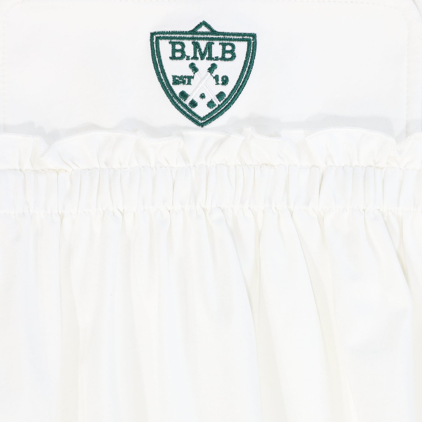 BAMBOO WHITE EMBLEM TRIM HIGH WAIST JUMPER