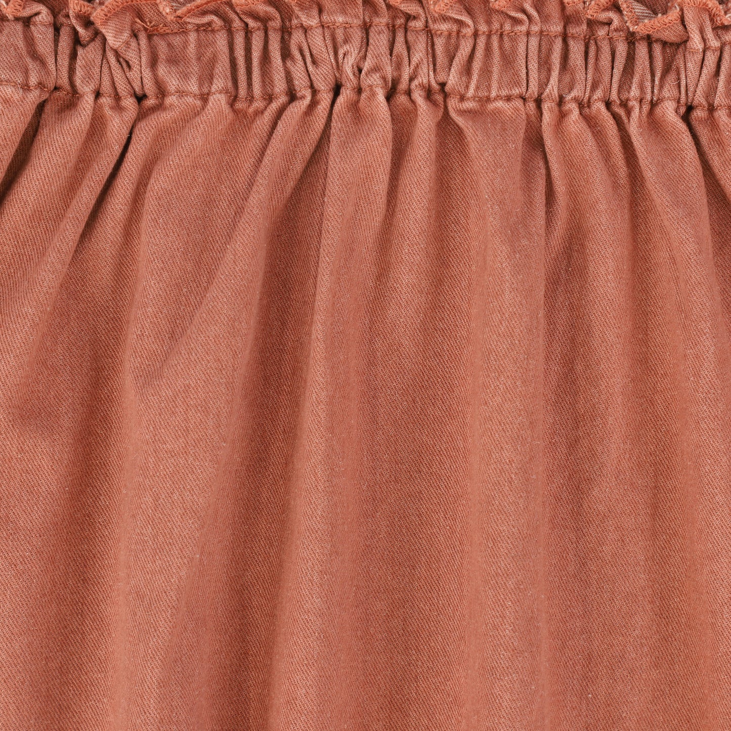 BAMBOO MAUVE EMBLEM HIGH WAISTED RUFFLE JUMPER