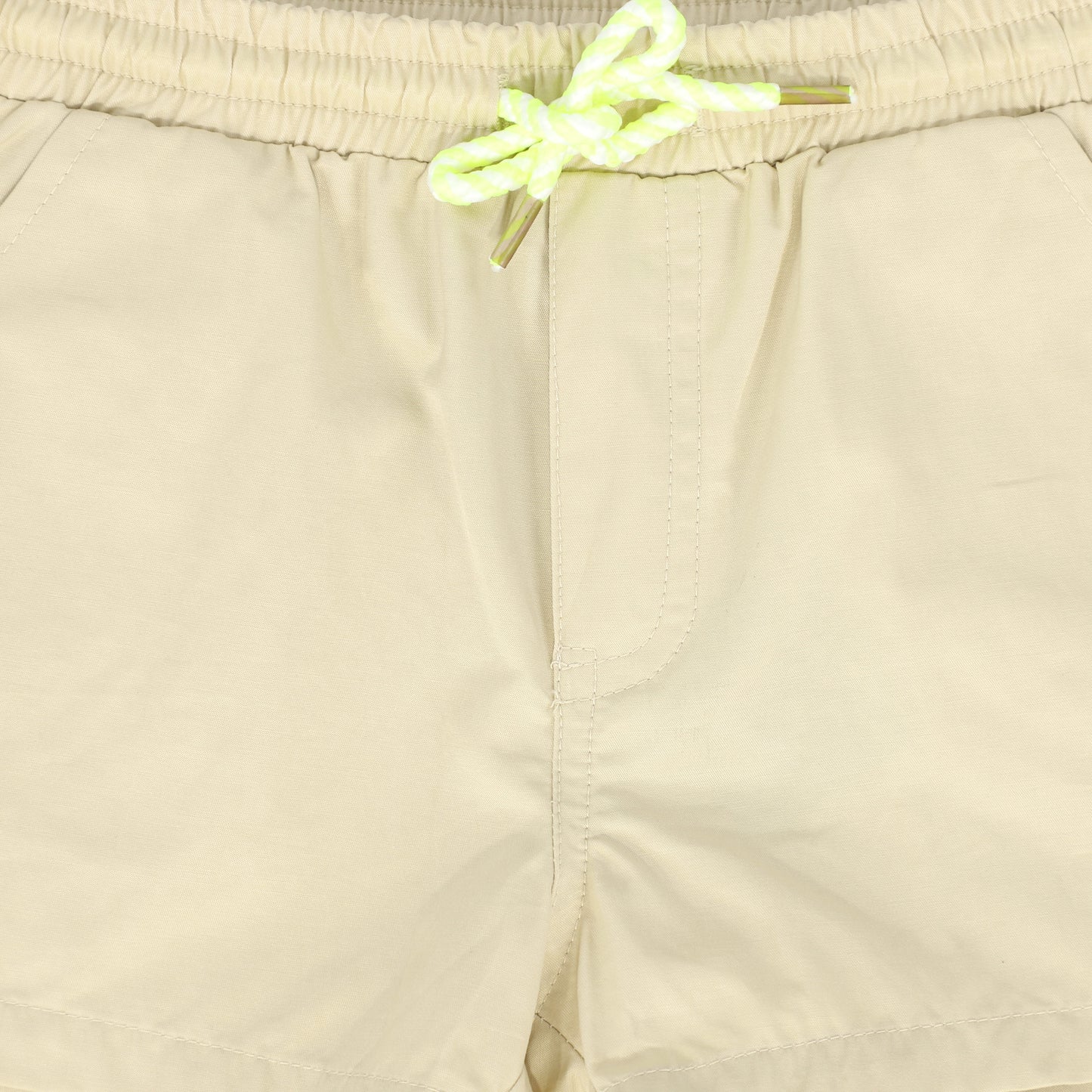 BACE COLLECTION TAN ROPE DRAWSTRING SHORTS