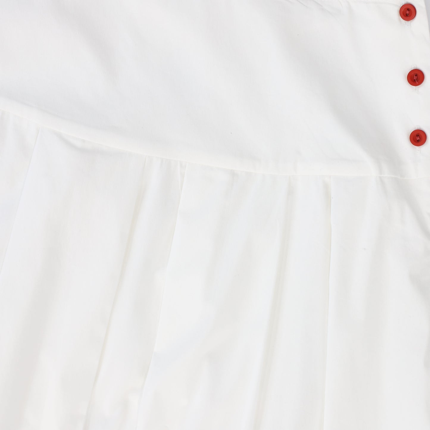 BAMBOO WHITE EMBROIDERED BUTTON MAXI SKIRT