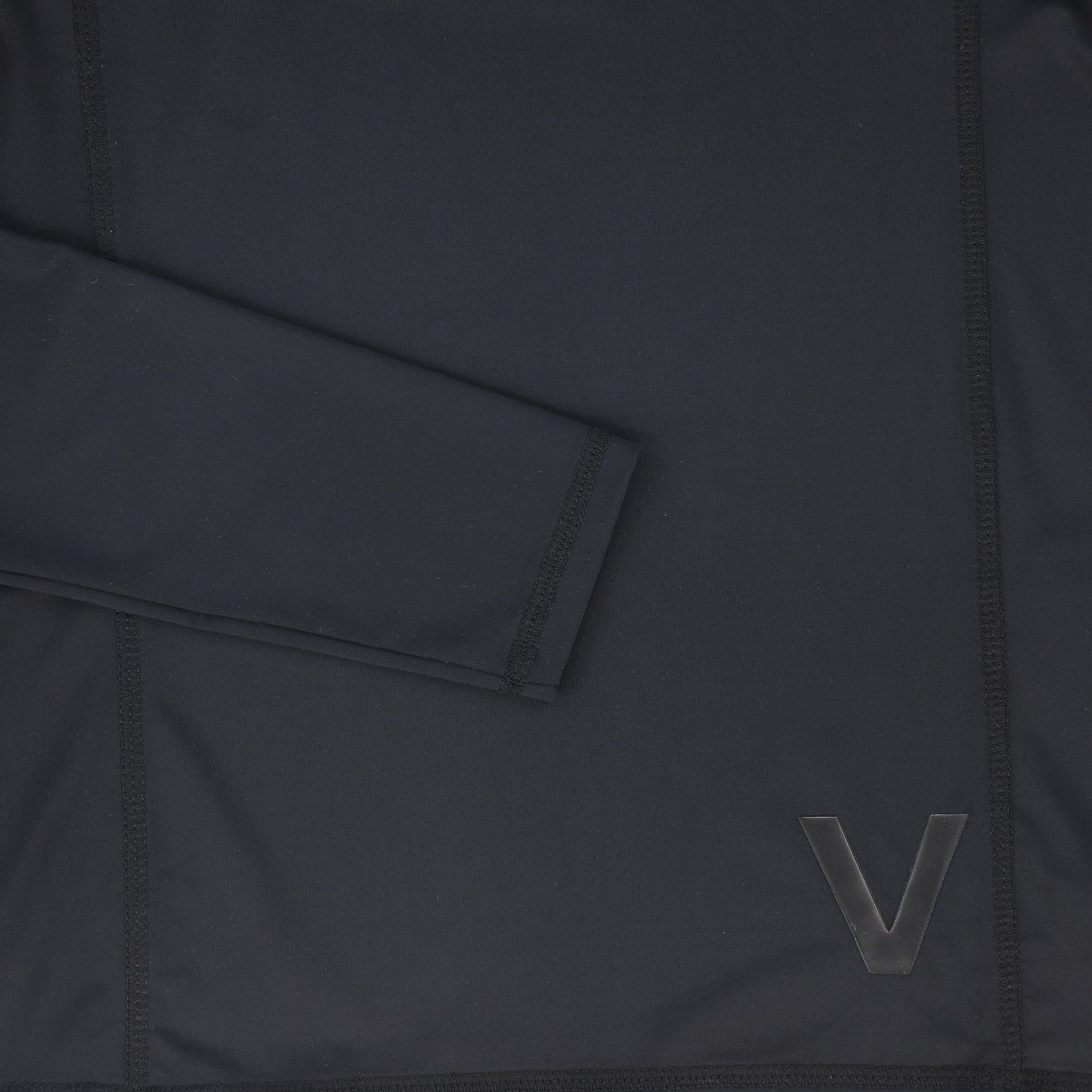 VALENTINA BLACK SEAMED SWIM SHIRT