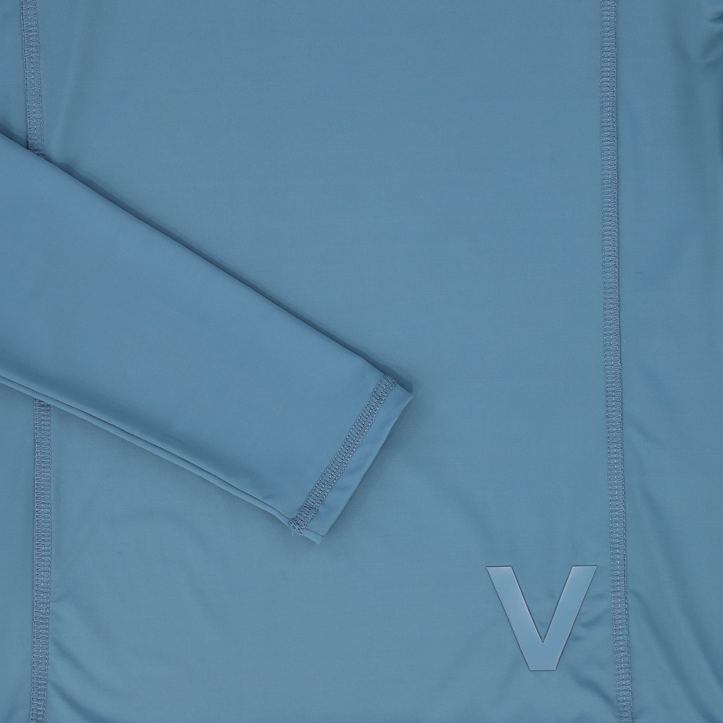 VALENTINA BLUE SEAMED SWIM SHIRT