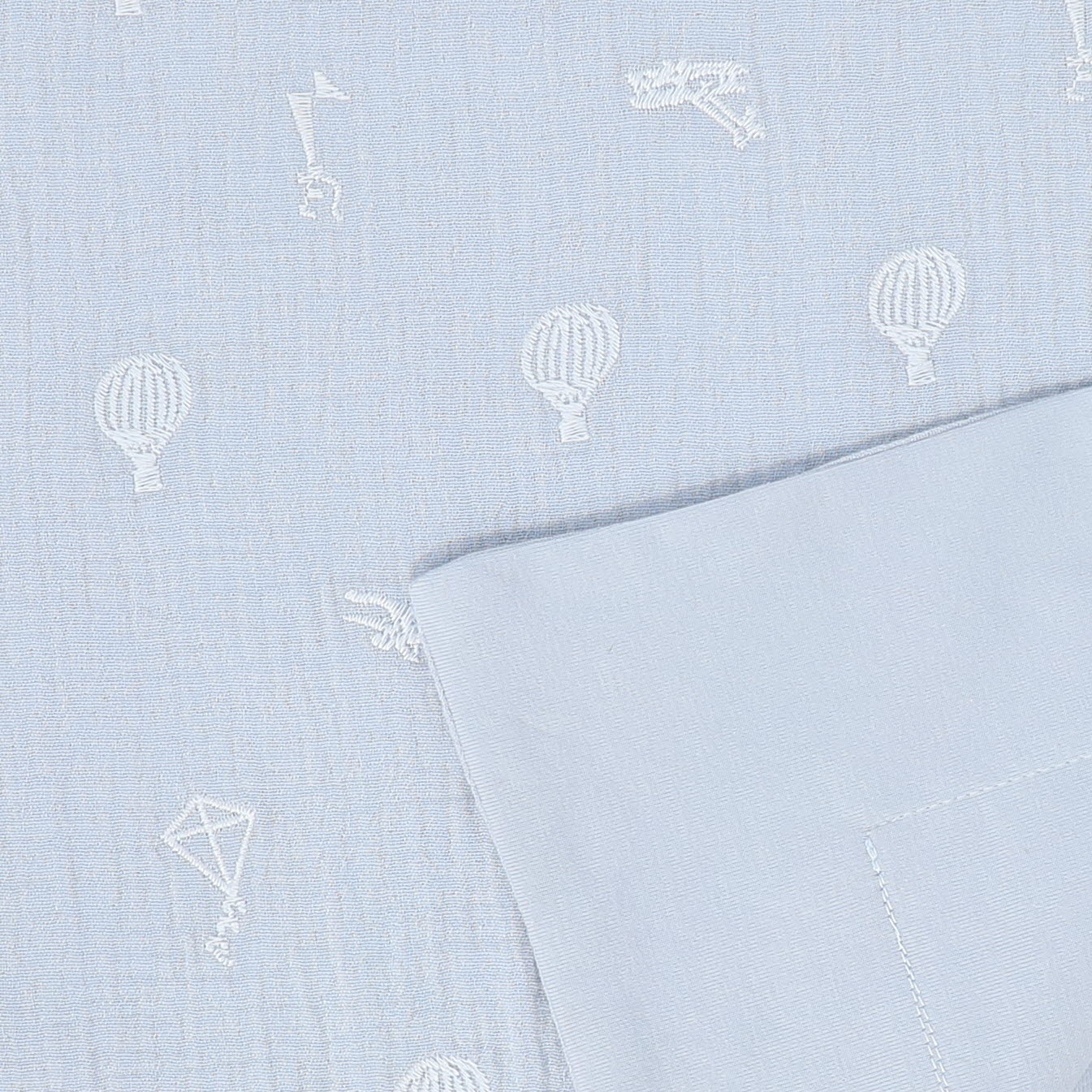 BEBE JOLEE BLUE HOT AIR BALLOON BLANKET