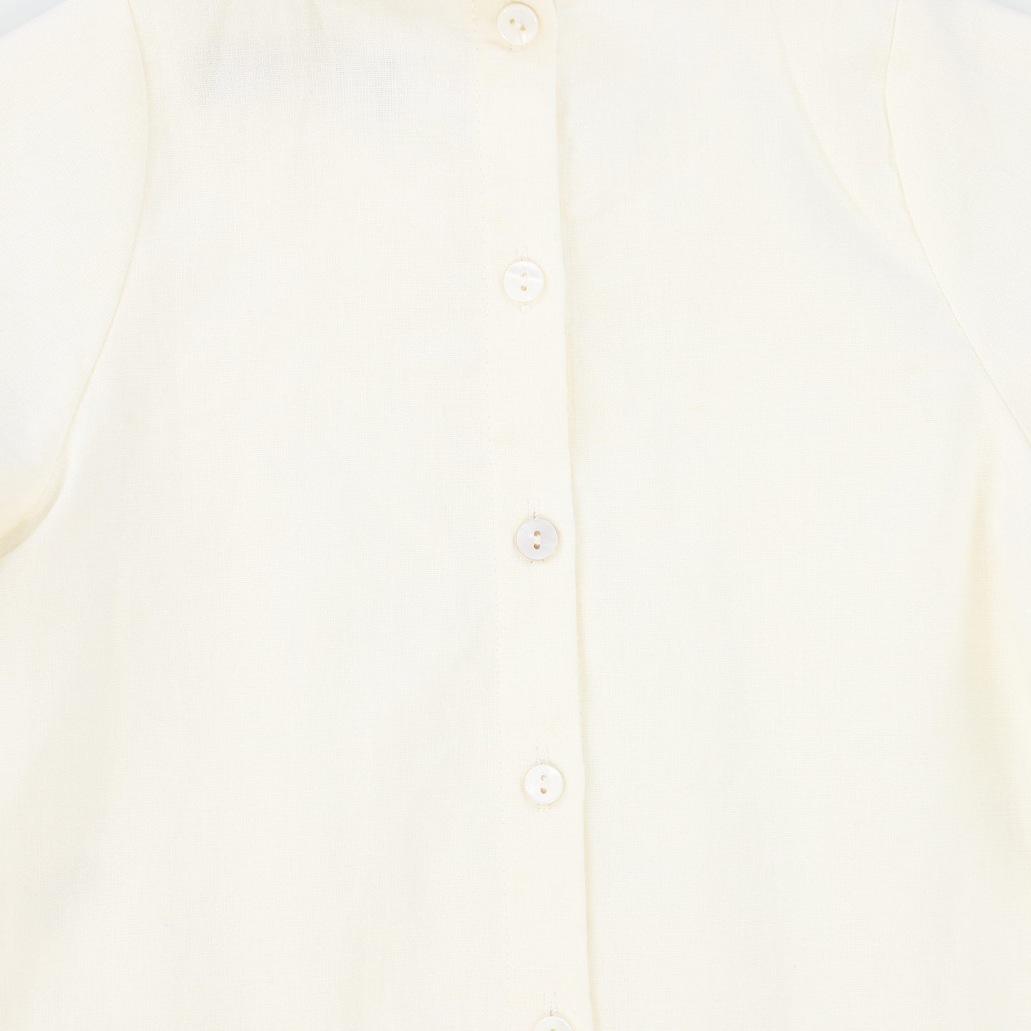 FRANCESCA GUILIANO IVORY LINEN PINTUCK BLOOMERS SET