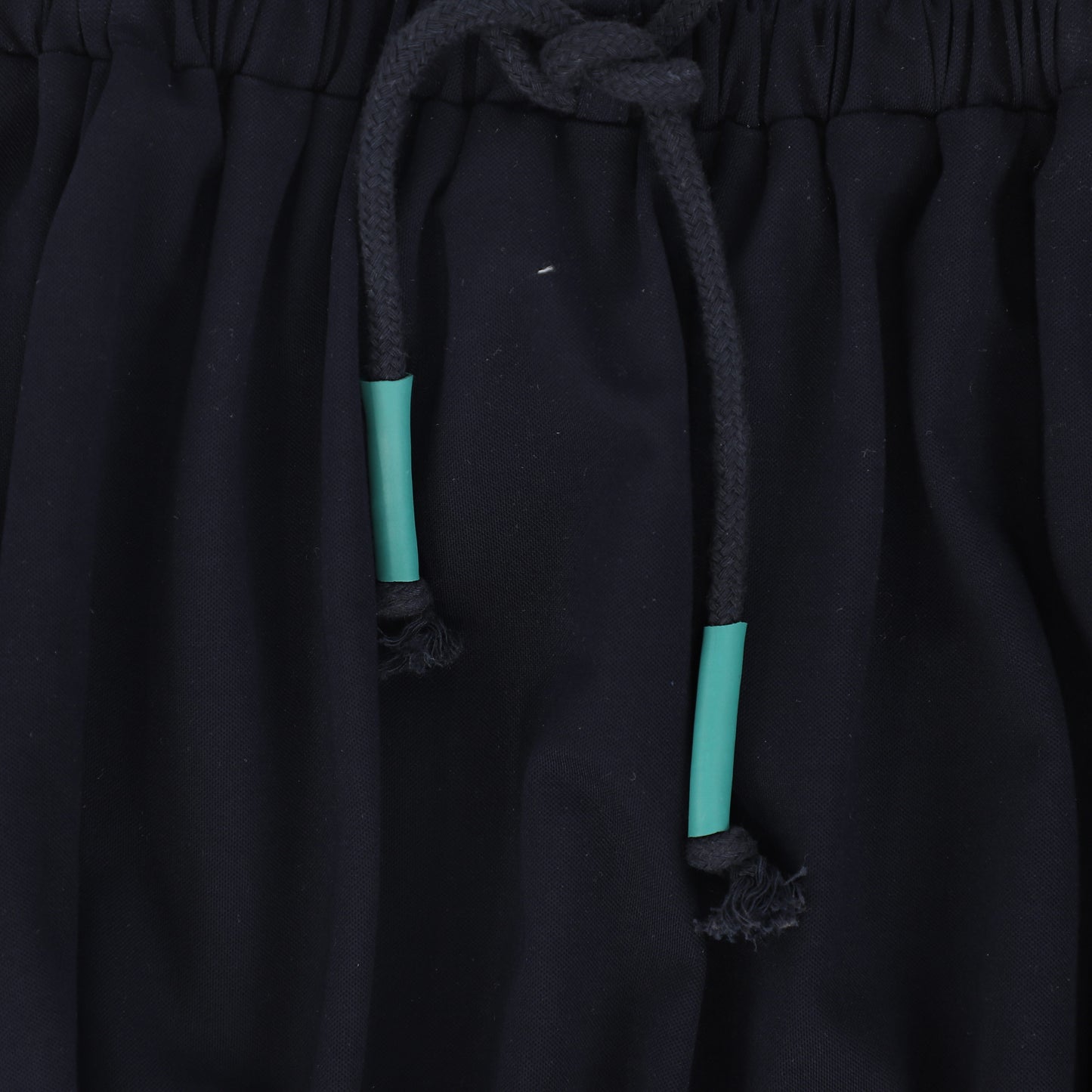 BAMBOO NAVY TRIM DRAWSTRING ROMPER