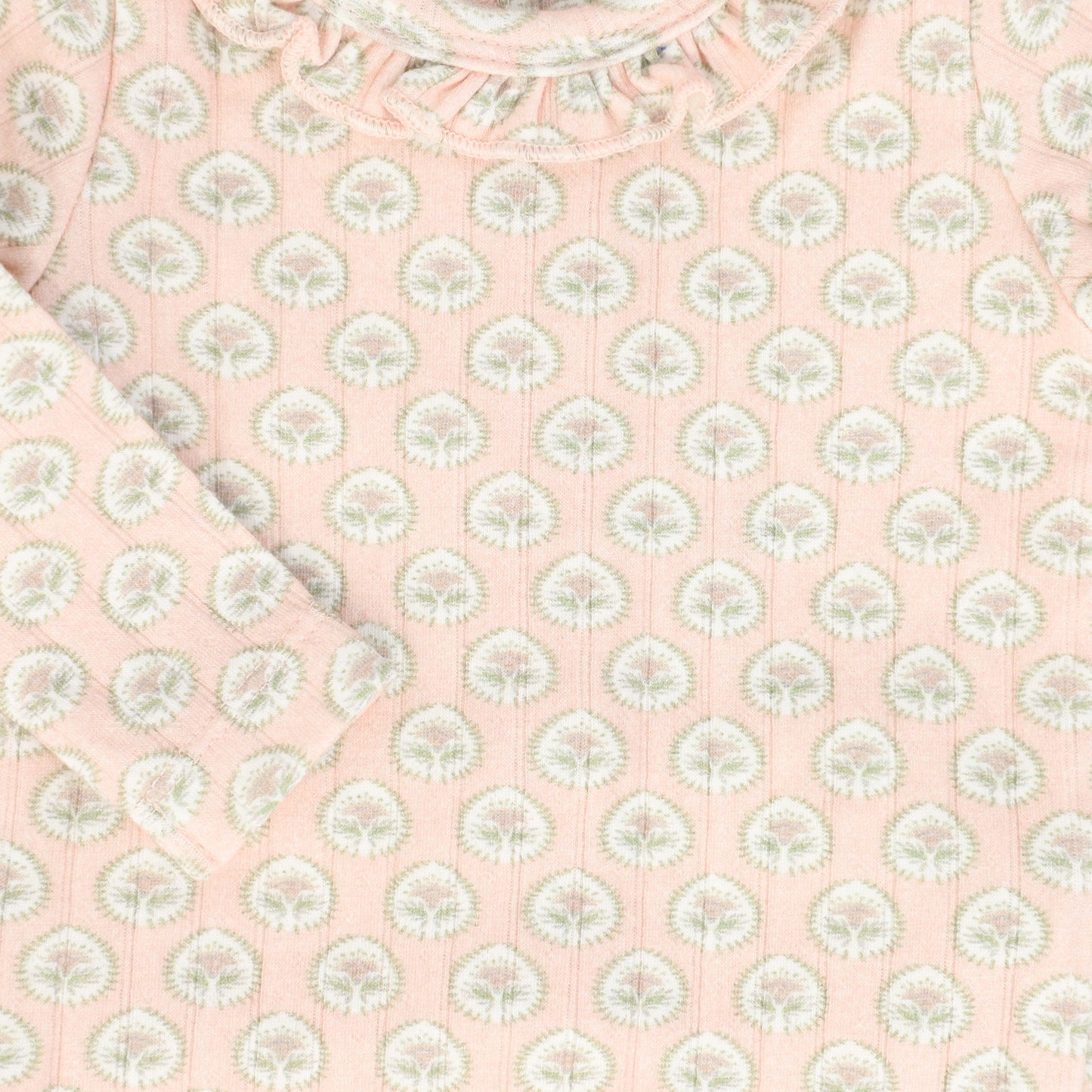 BEBE JOLEE PINK POINTELLE PETAL FOOTIE