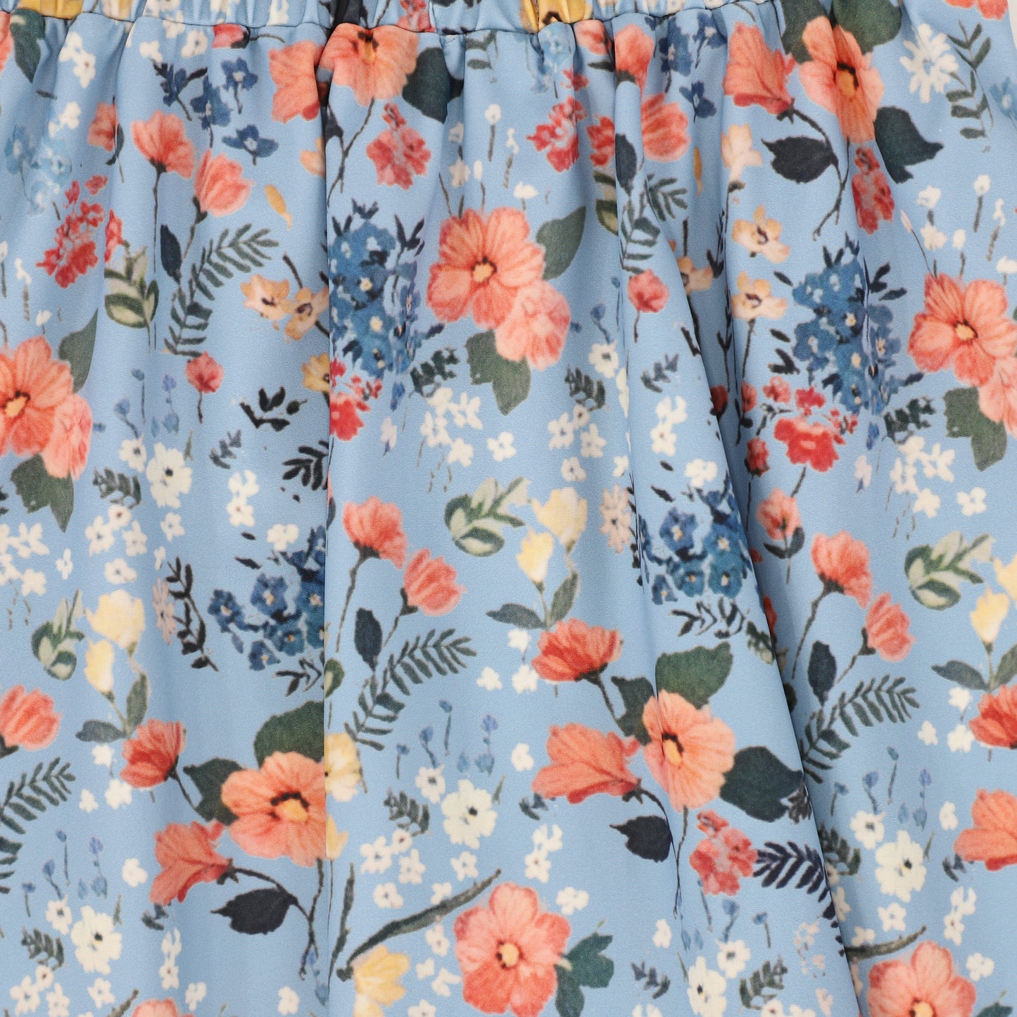 WATER CLUB BLUE FLORAL OUTLINE SWIM SKIRT