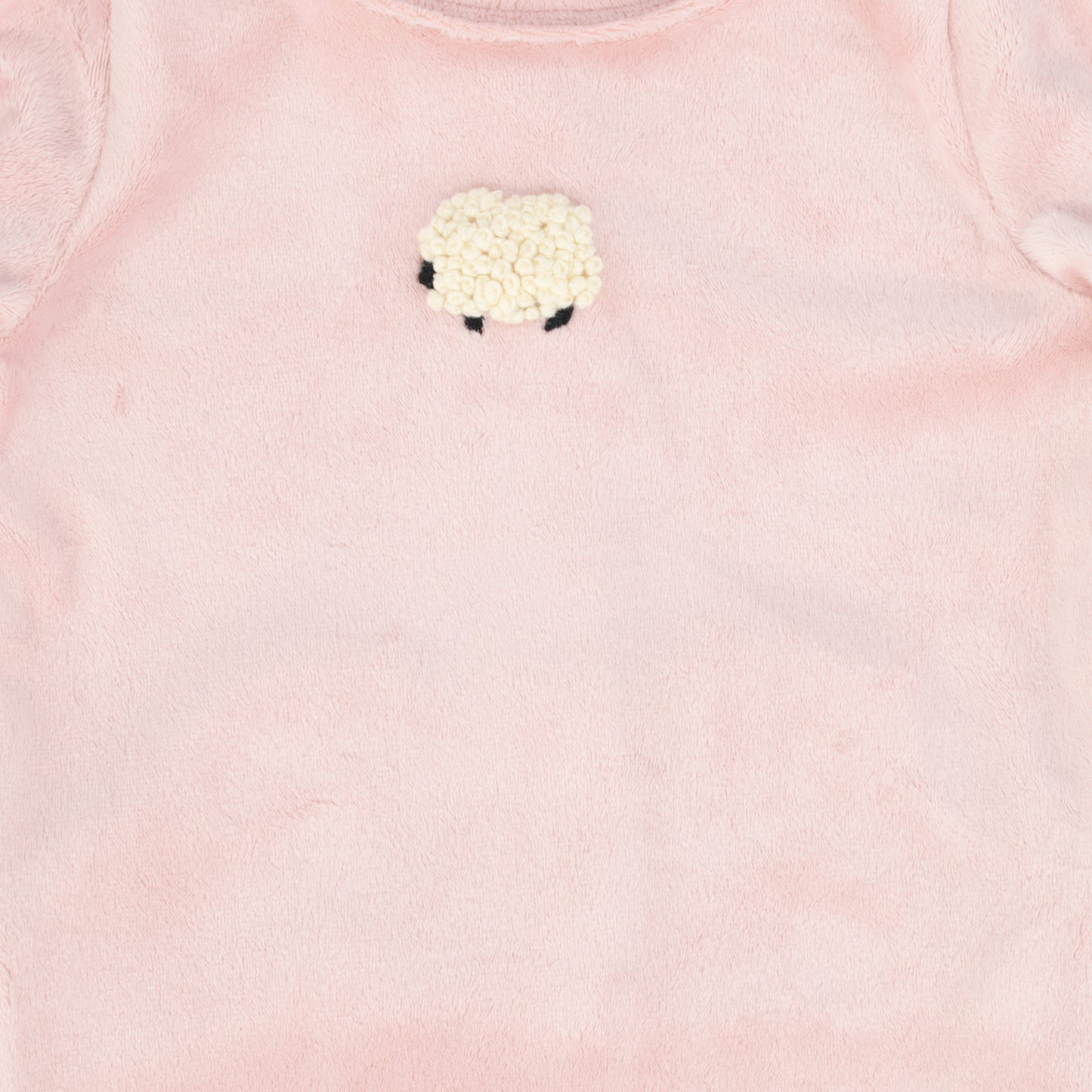 BEBE JOLEE PINK VELOUR GRAPHIC FOOTIE
