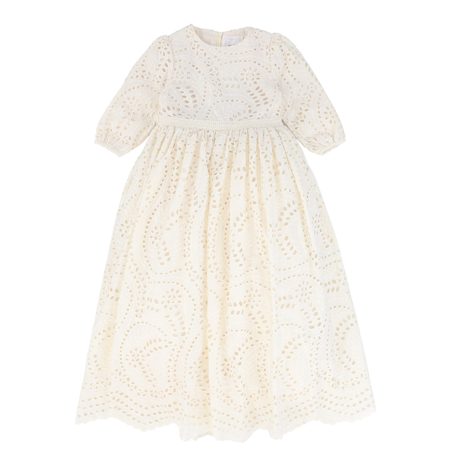 JOUET BEIGE EYELET HIGH WAIST GOWN