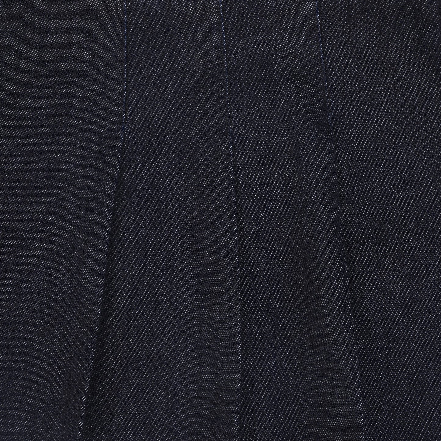 BAMBOO BLUE FLAT PLEAT DENIM SKIRT