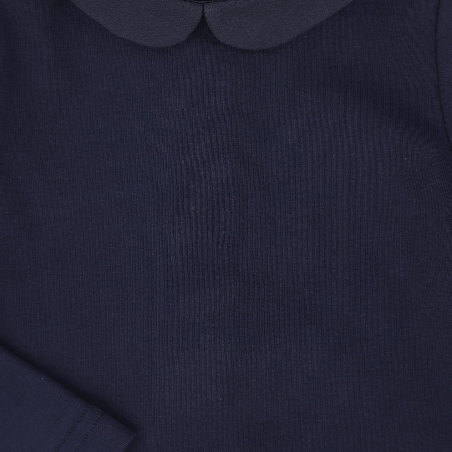 BAMBOO NAVY ROUND COLLAR ONESIE