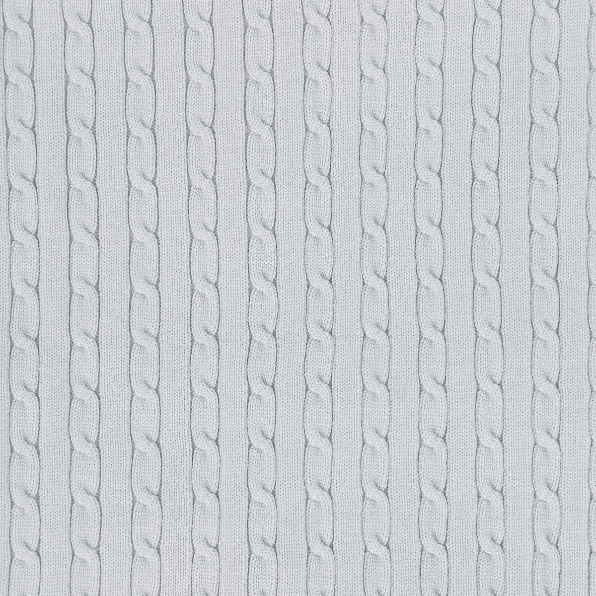 BEBE JOLEE LIGHT BLUE MARLED KNIT BLANKET