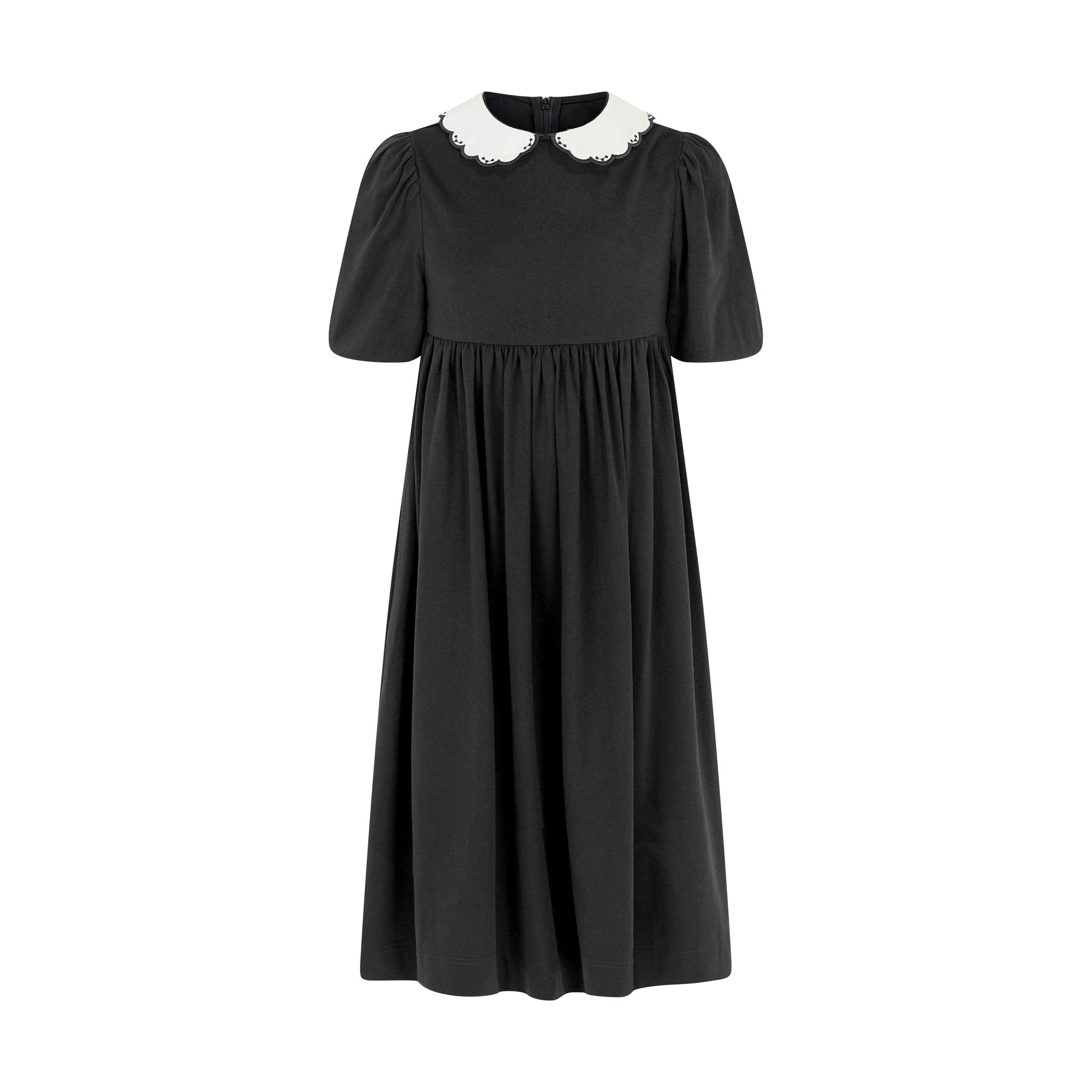 Pashmini Black Madison Contrast Collar Maxi 4 / Black Pashmini Black Madison Contrast Collar Maxi 4 / Black