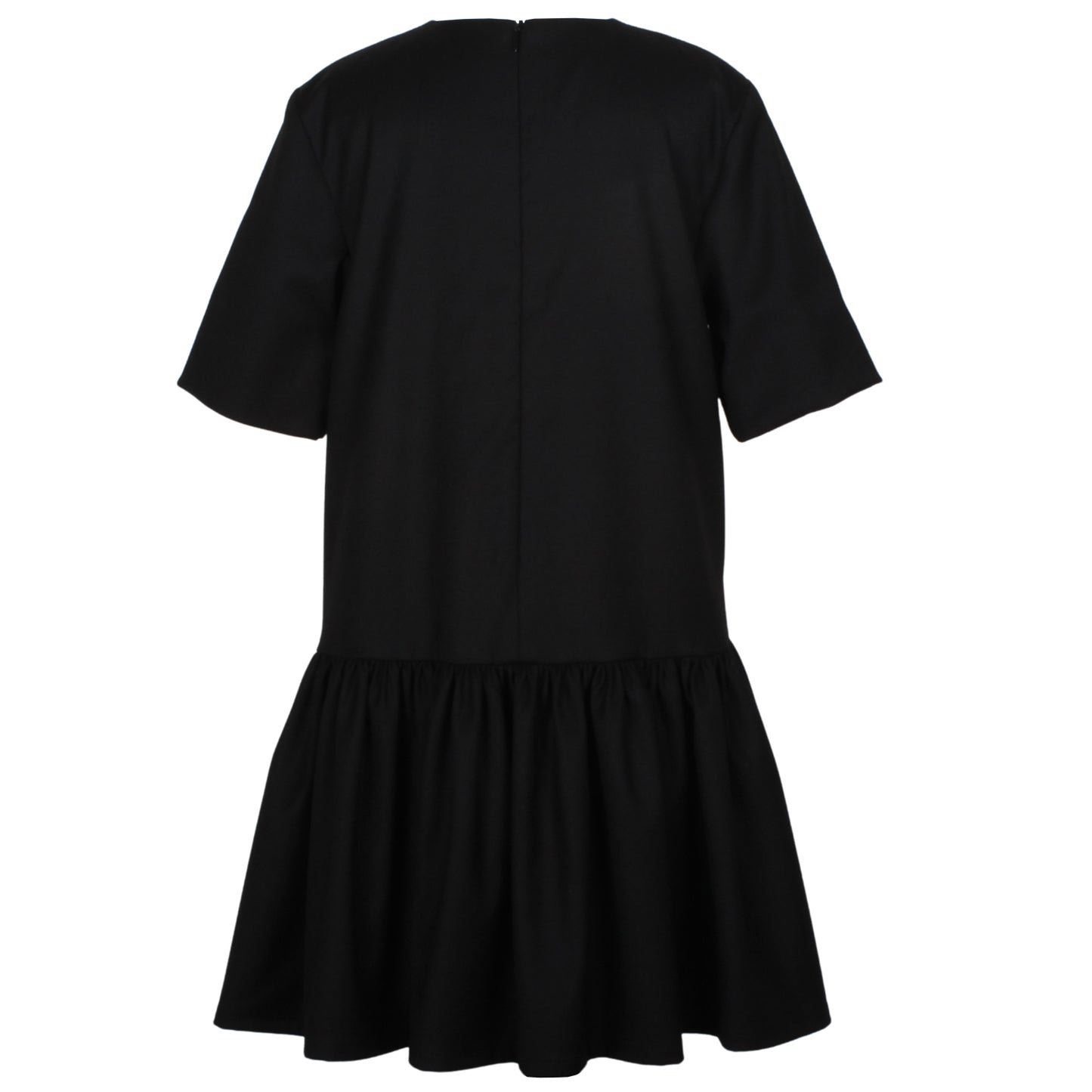 JESSIE AND JAMES BLACK FLOWER APPLIQUE DRESS