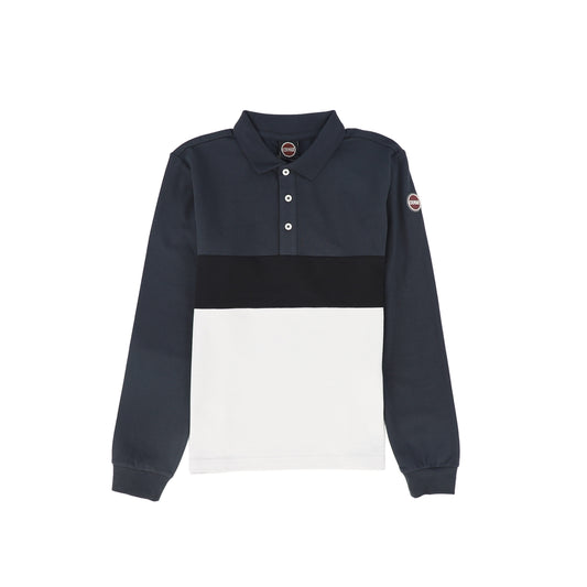 COLMAR NAVY CONTRAST COLLAR POLO T-SHIRT