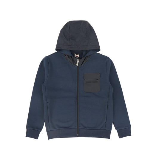 COLMAR NAVY BOYS LOGO ZIPPER SWEATSHIRT