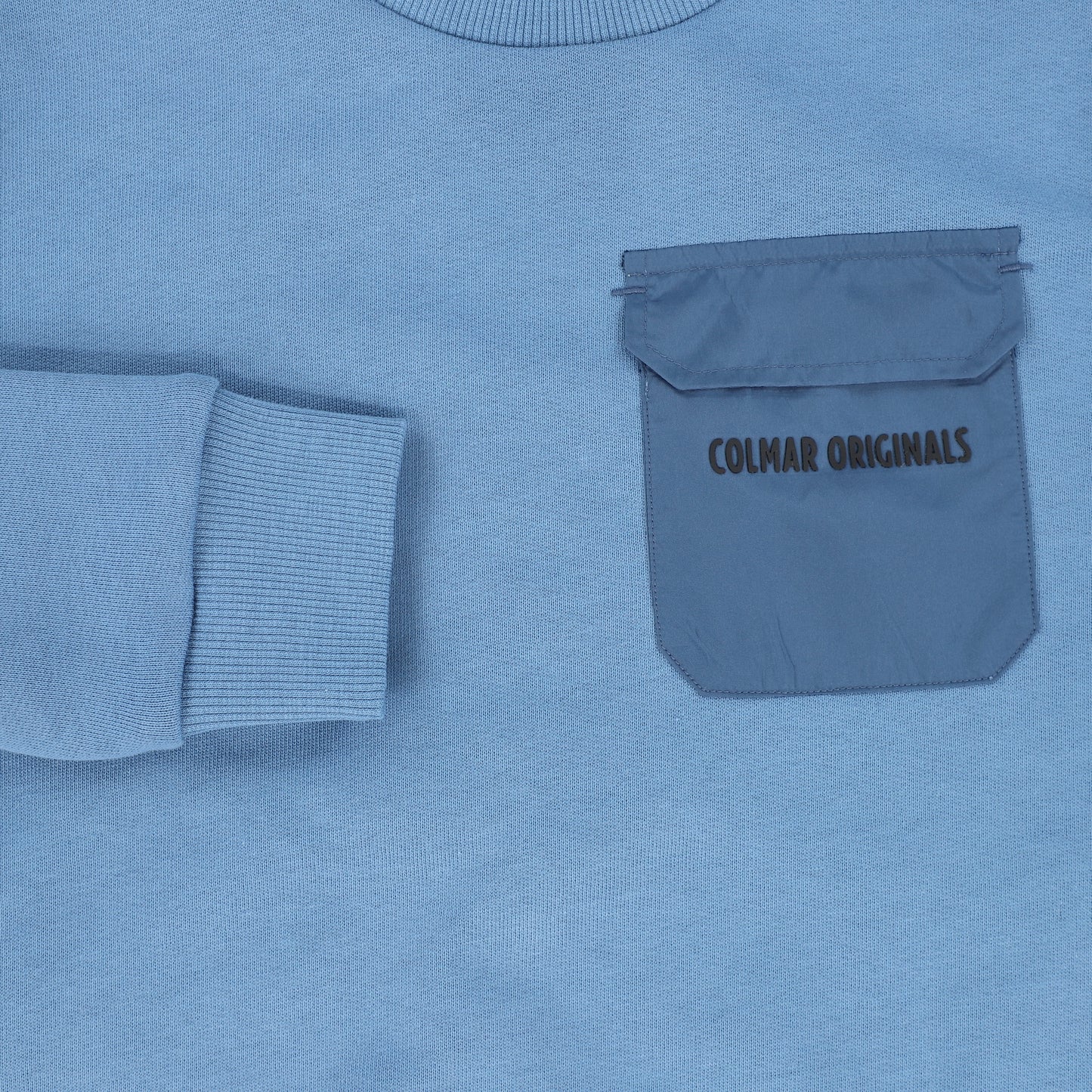 COLMAR DUSTY BLUE POCKET PULLOVER SWEATSHIRT