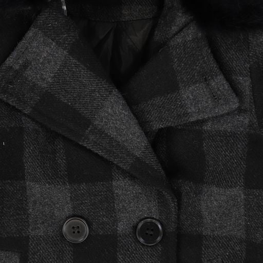 HARPER JAMES PLAID FUR LINED JACKET
