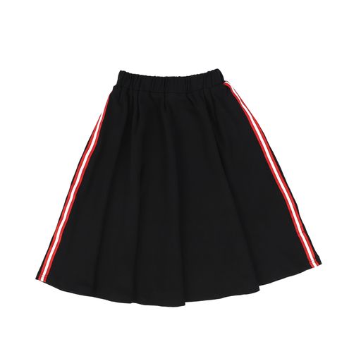 VIBE BLACK DOUBLE STRIPE SKIRT