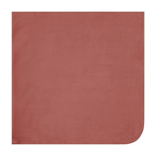 ZEEBRA DUSTY ROSE VELOUR BUTTON DOWN BLANKET