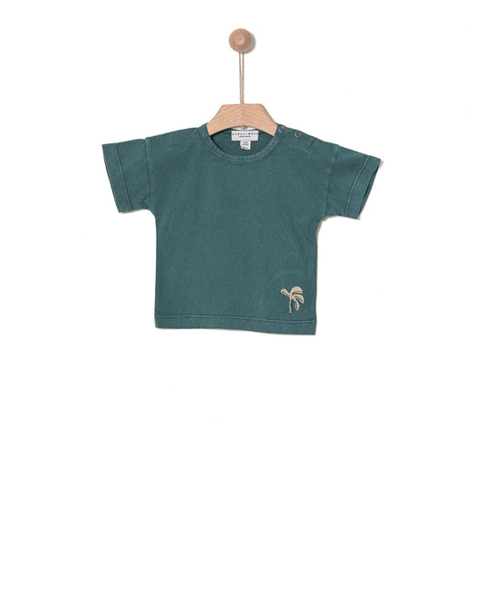 YELL OH BLUE/GREEN VINTAGE WASH TEE [FINAL SALE]