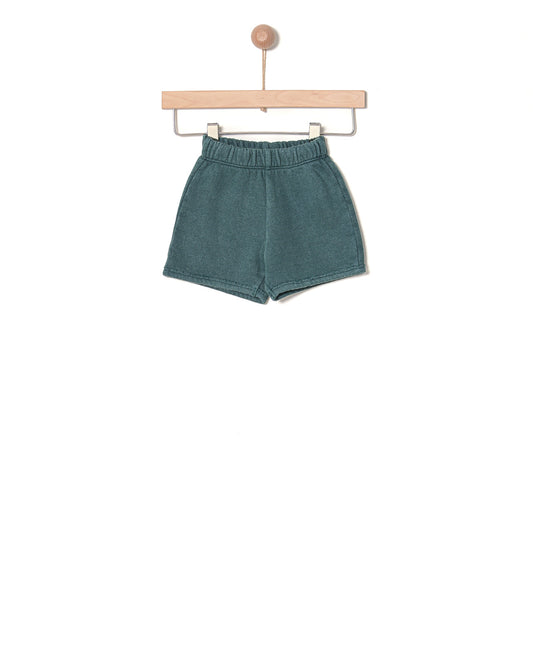 YELL OH BLUE/GREEN VINTAGE WASH SHORTS [FINAL SALE]