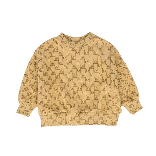MINIKID CAMEL MONOGRAM SWEATSHIRT