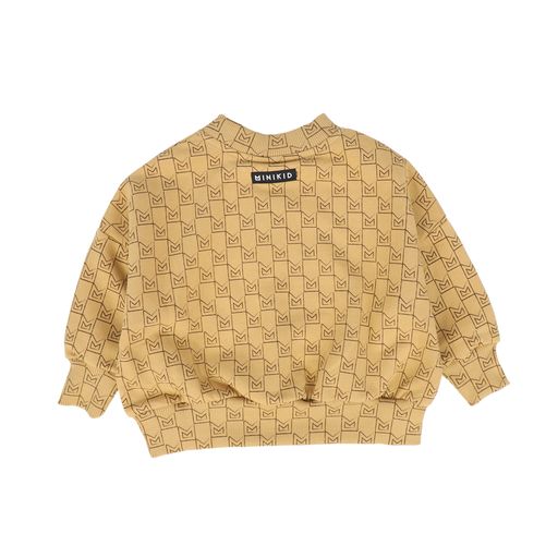 MINIKID CAMEL MONOGRAM SWEATSHIRT