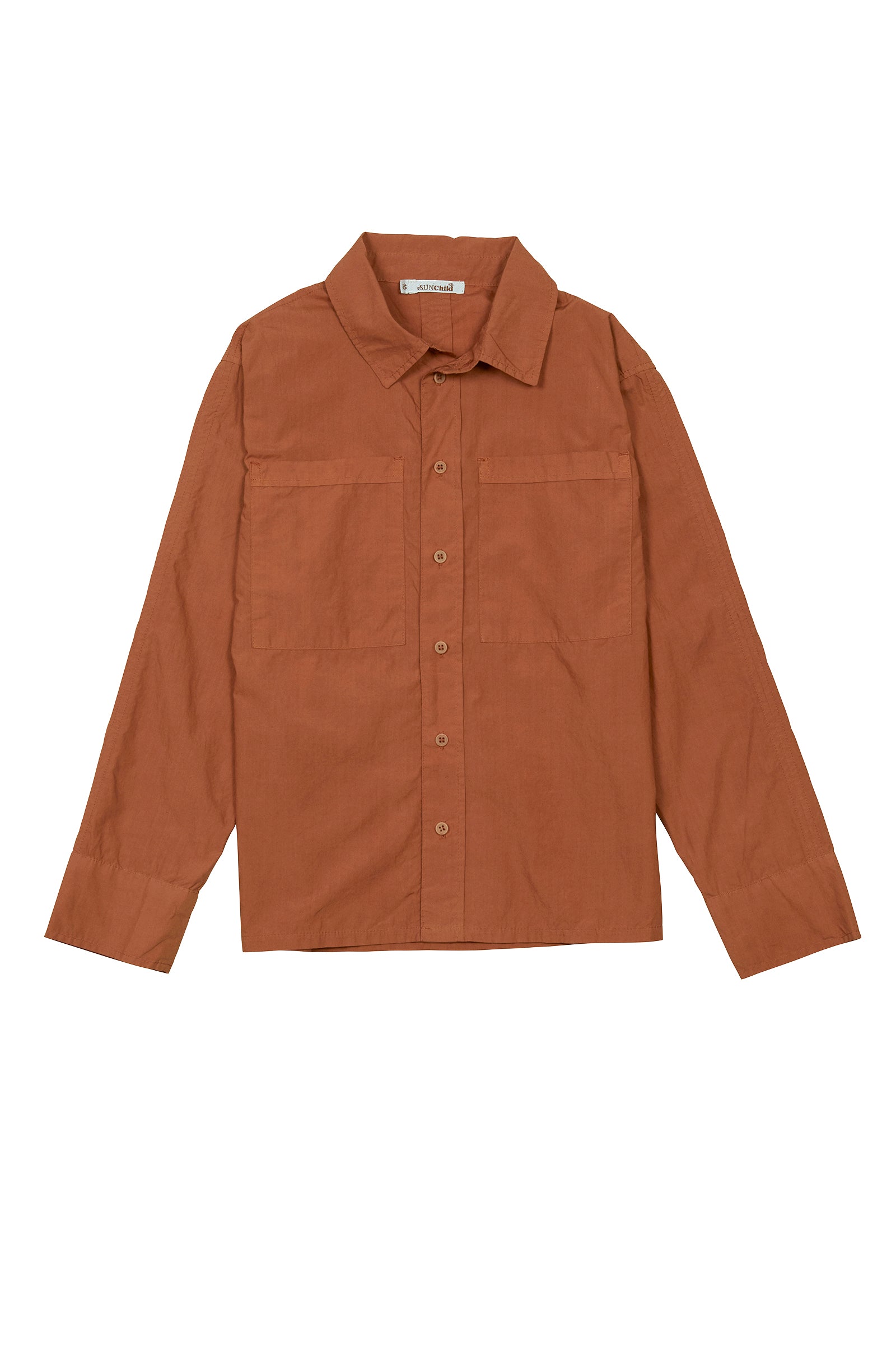 Rust Collared Shirt | Size 12 by Sunchild Rust Collared Shirt | Size 12 by Sunchild