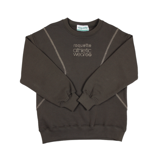 RAQUETTE BROWN DESIGN STITCH SWEATER