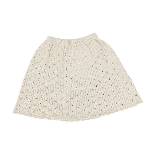 BEBE ORGANIC NATURAL KNIT BRAIDED SKIRT