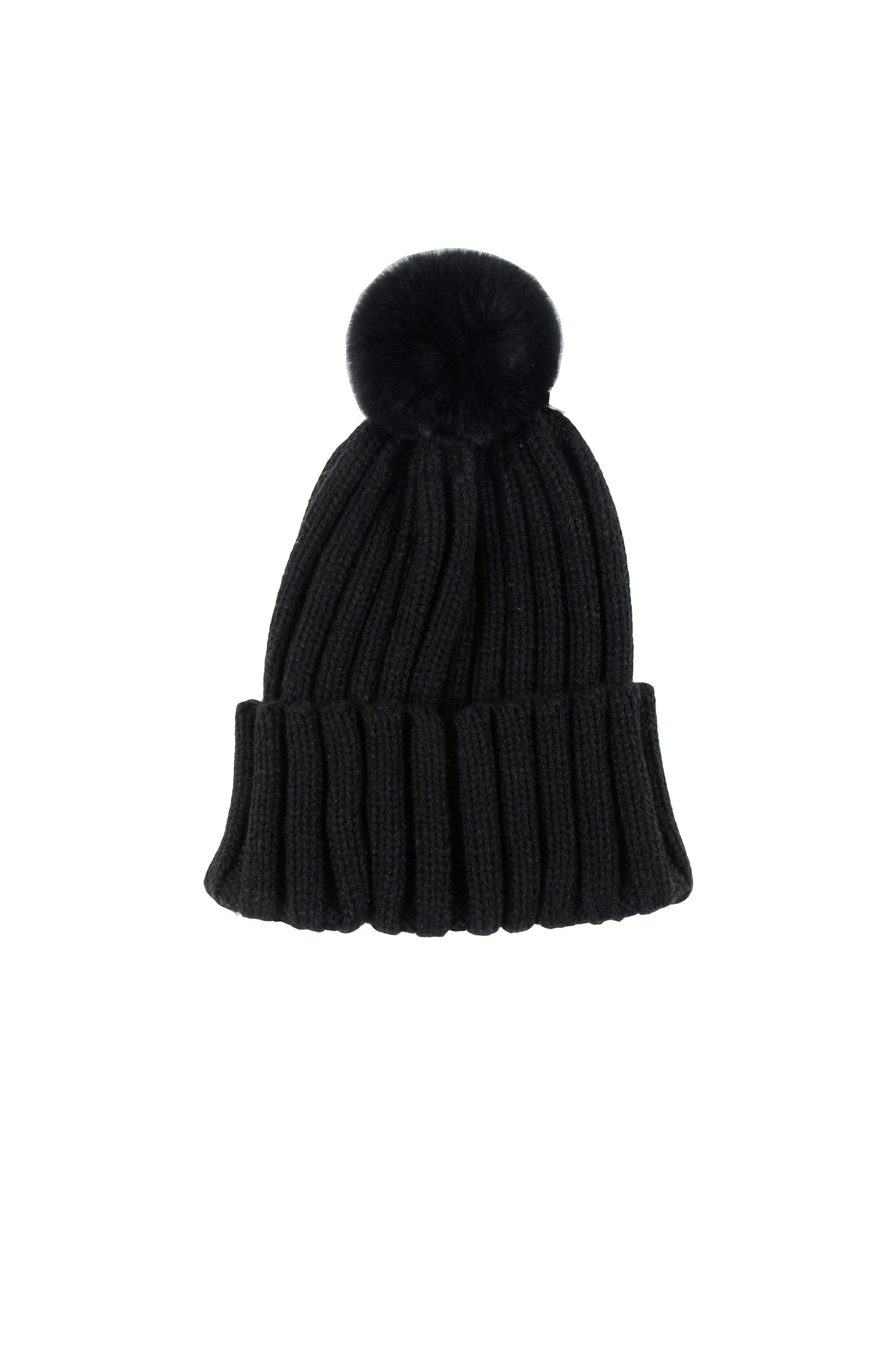 LOUD BLACK LOGO PATCH POM POM HAT