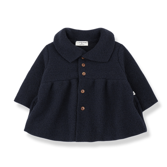 1+ IN THE FAMILY NAVY WOOL COAT