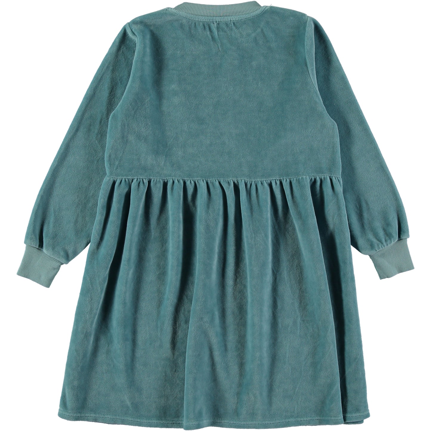 PICNIK BLUE WAISTED FLARE DRESS