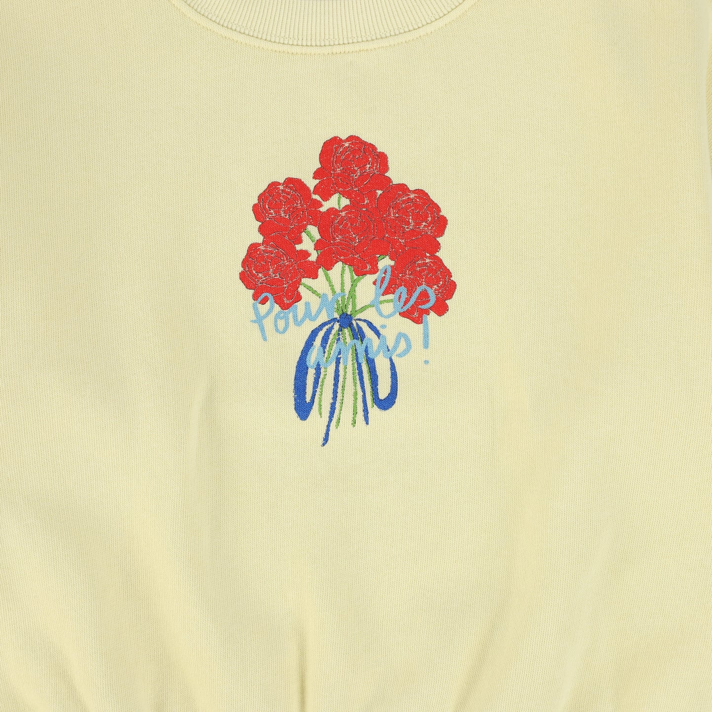 THE CAMPAMENTO CREAM FLOWERS SWEATSHIRT
