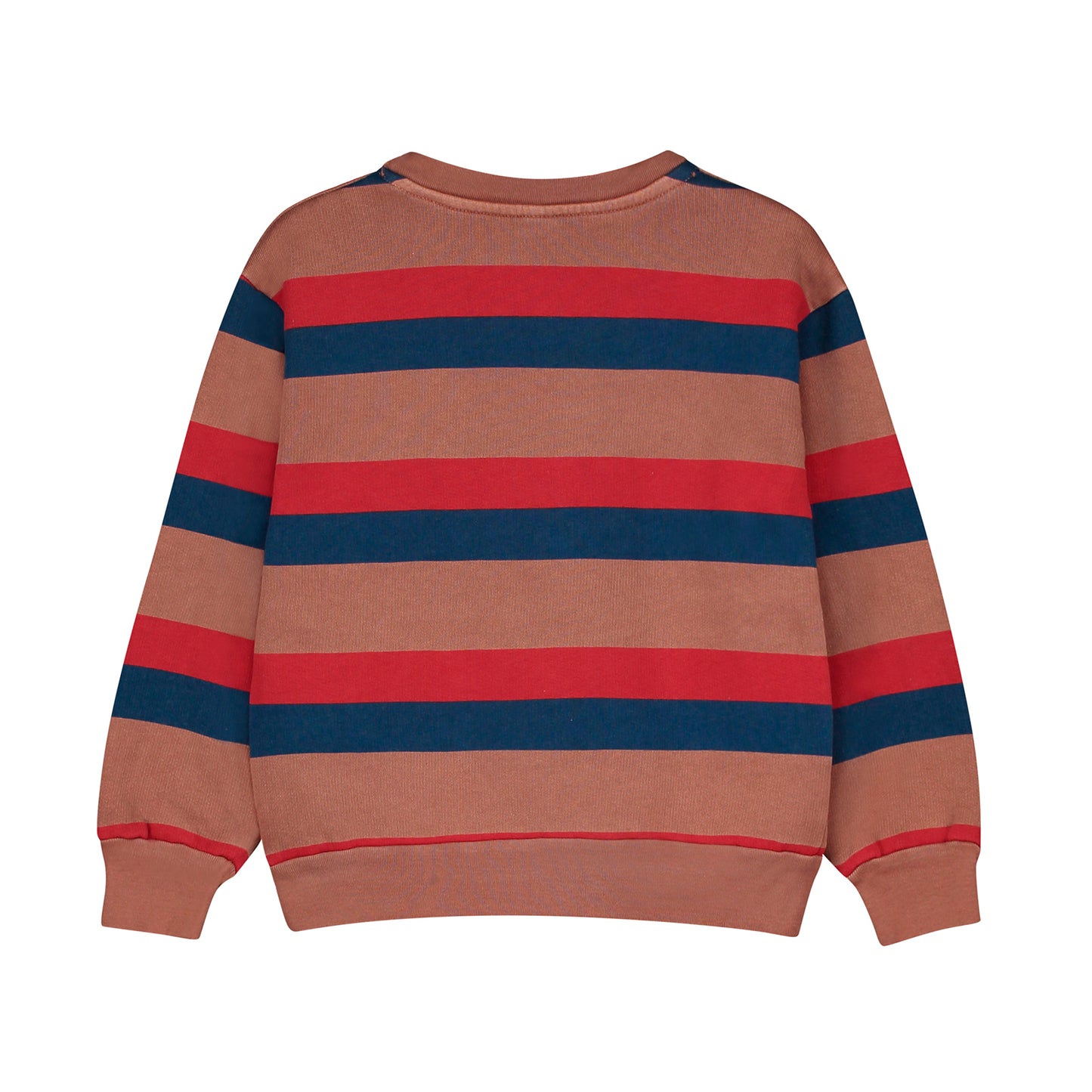 BONMOT CAMEL RED BLUE STRIPE SWEATSHIRT