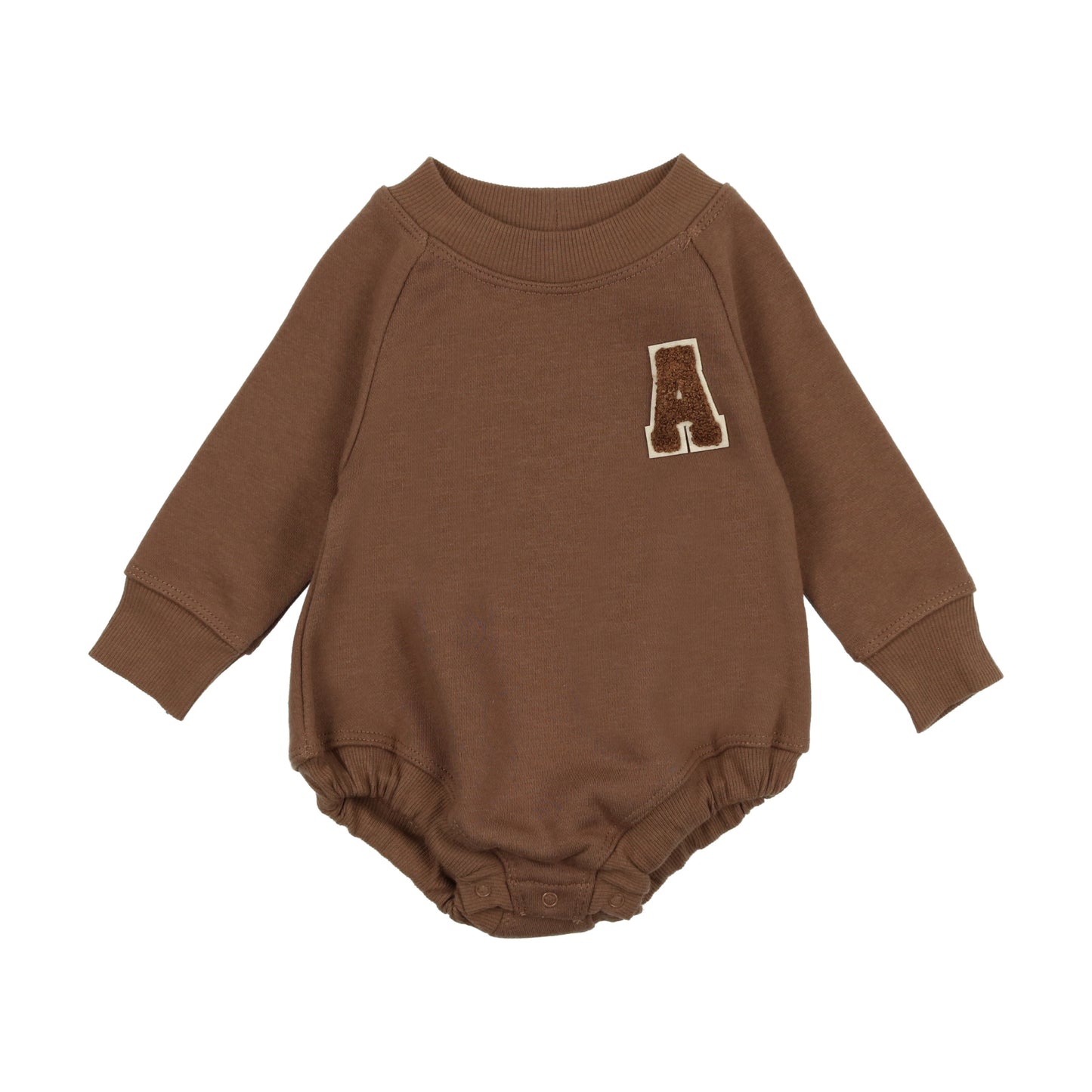 LIL LEGS CAMEL APPLIQUE SWEATSHIRT ROMPER