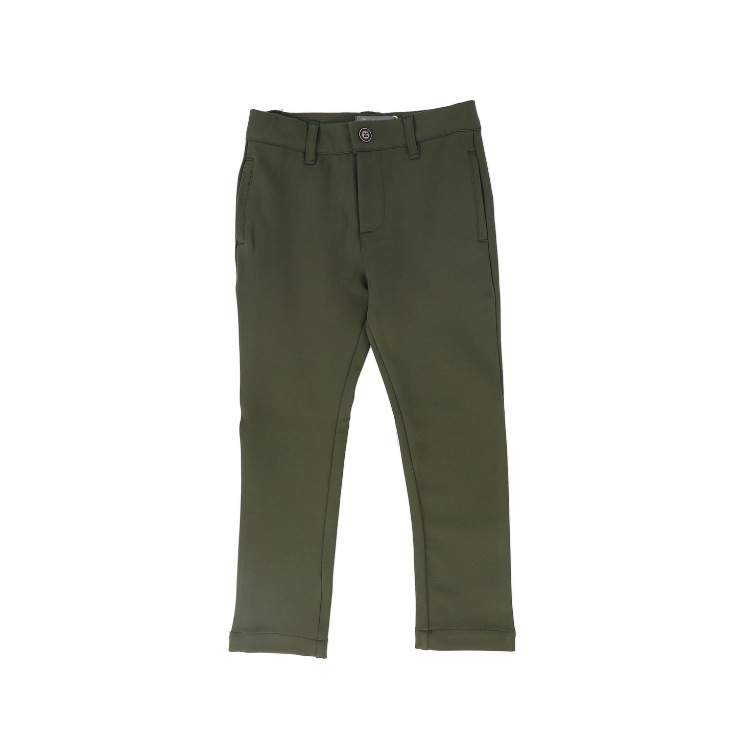 BELATI OLIVE GREEN SLIM PANTS