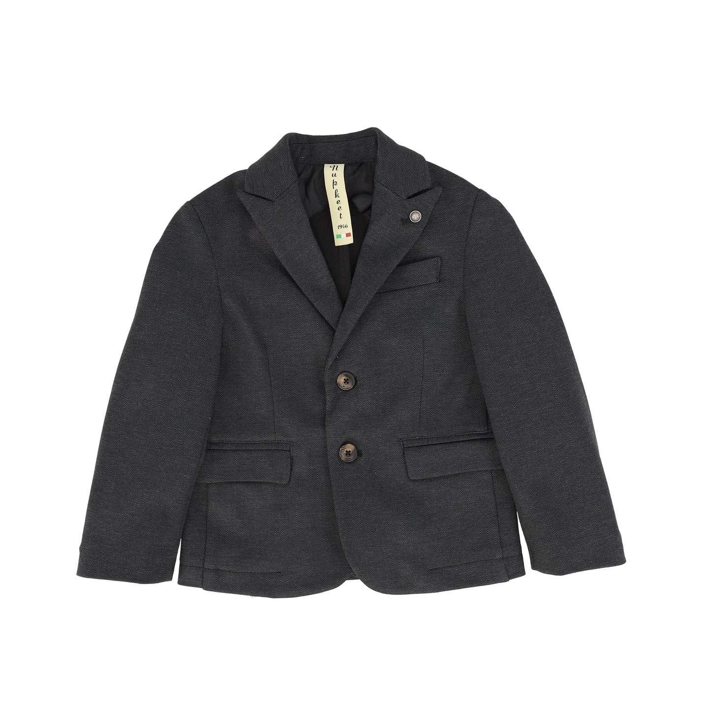 NUPKEET GREY TEXTURED BLAZER