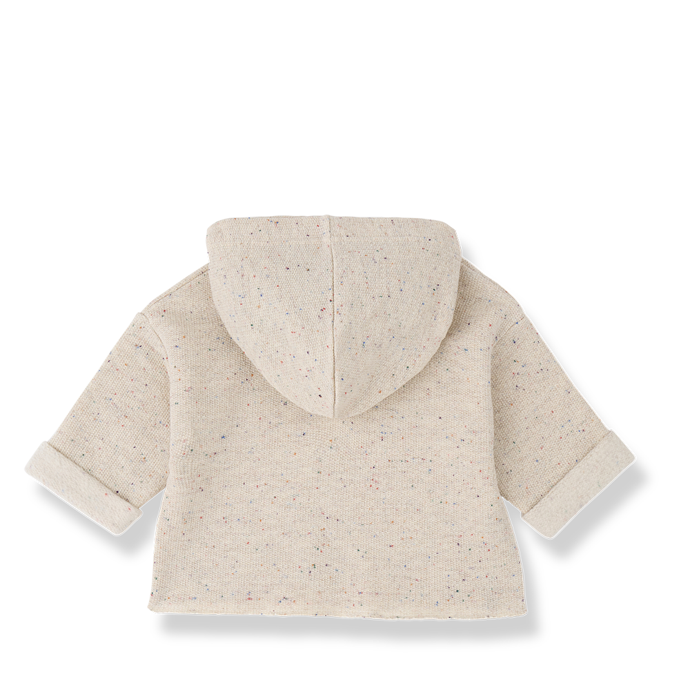 1+ IN THE FAMILY ECRU KNIT SWEATER