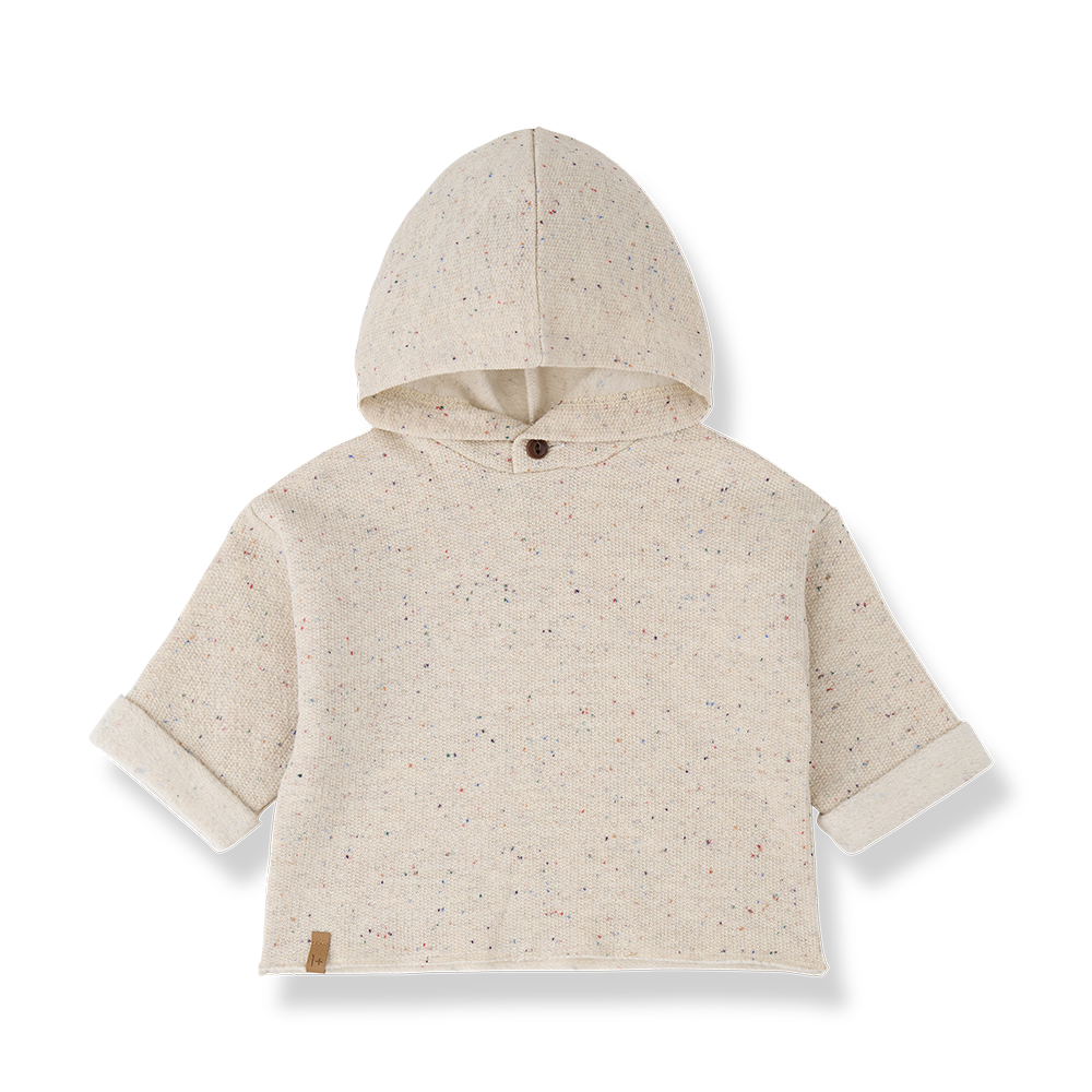 1+ IN THE FAMILY ECRU KNIT SWEATER