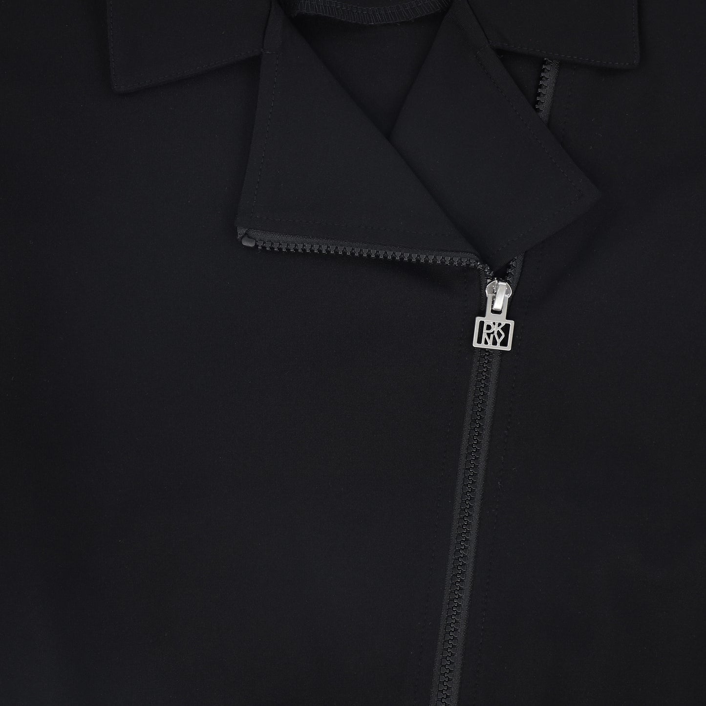 DKNY BLACK SIDE ZIPPER JACKET