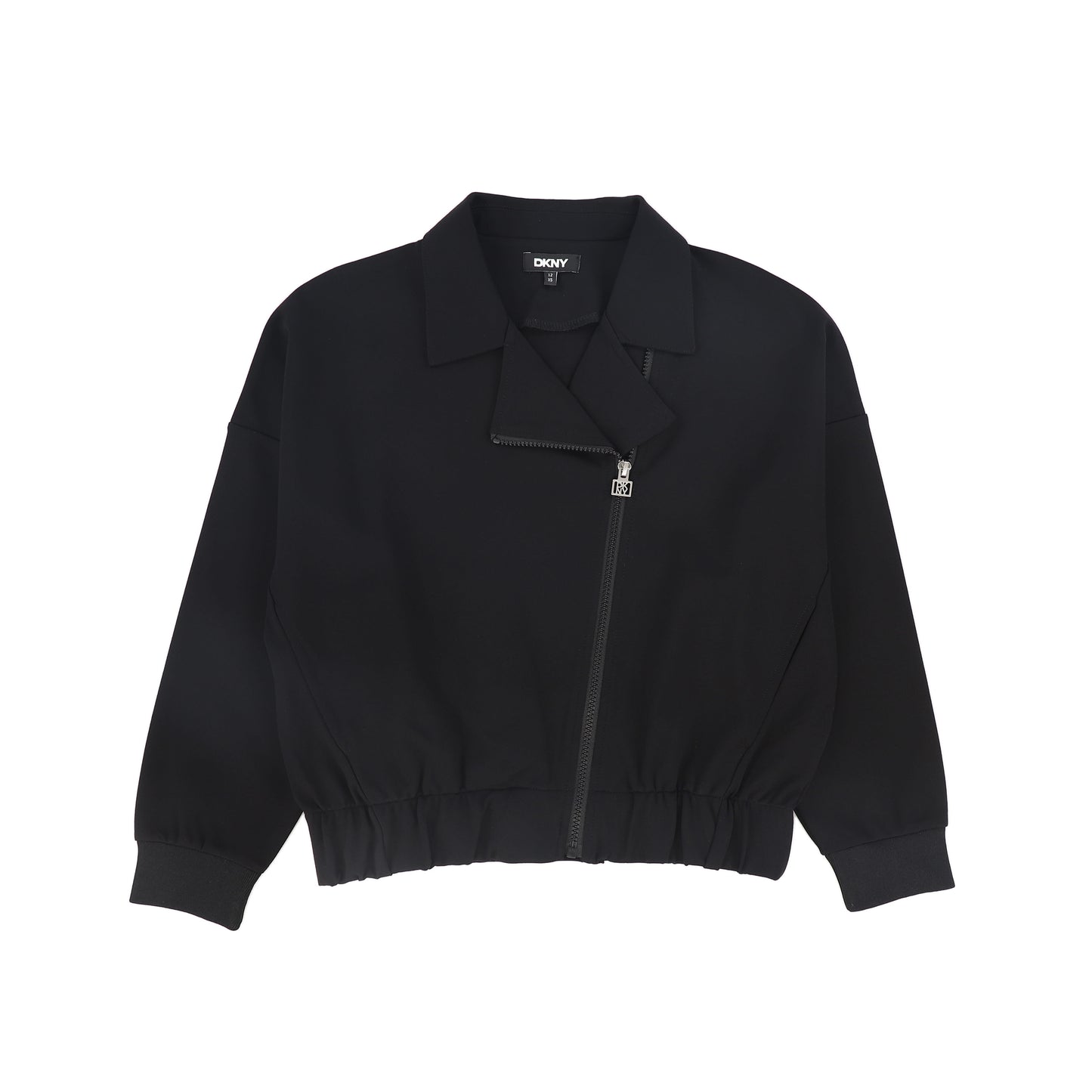 DKNY BLACK SIDE ZIPPER JACKET