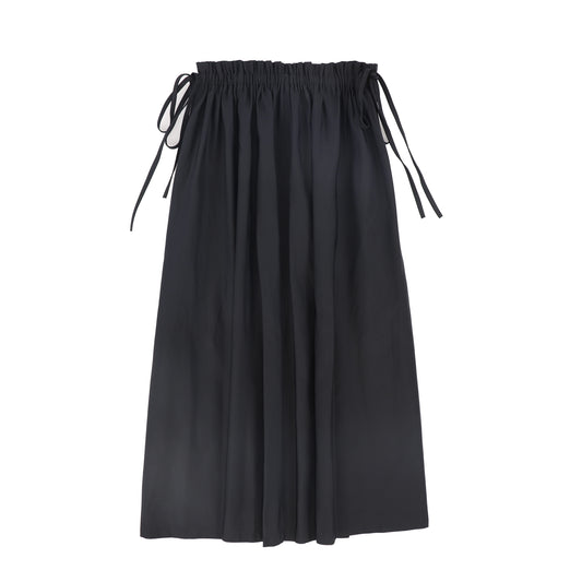 VALENTINA BLACK TAFFETA MAXI CIRCLE SKIRT
