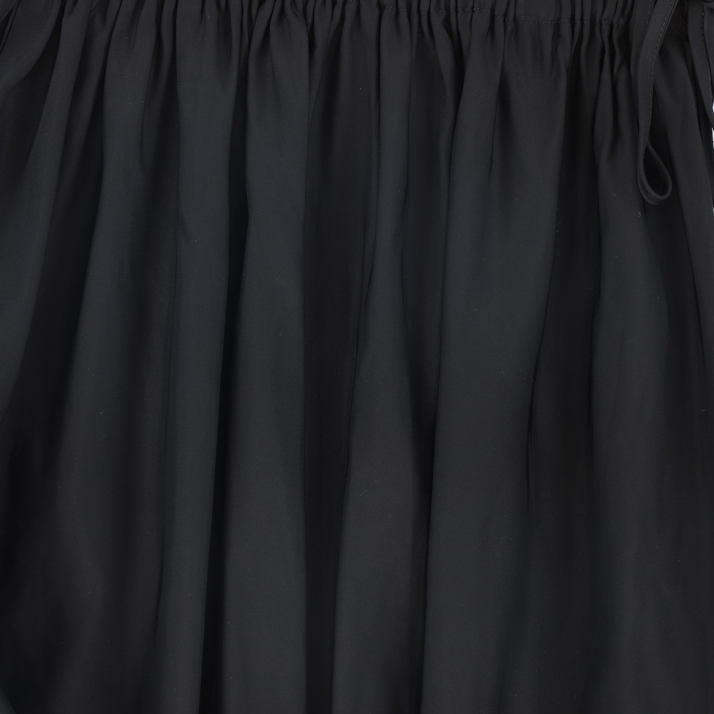 VALENTINA BLACK TAFFETA MAXI CIRCLE SKIRT