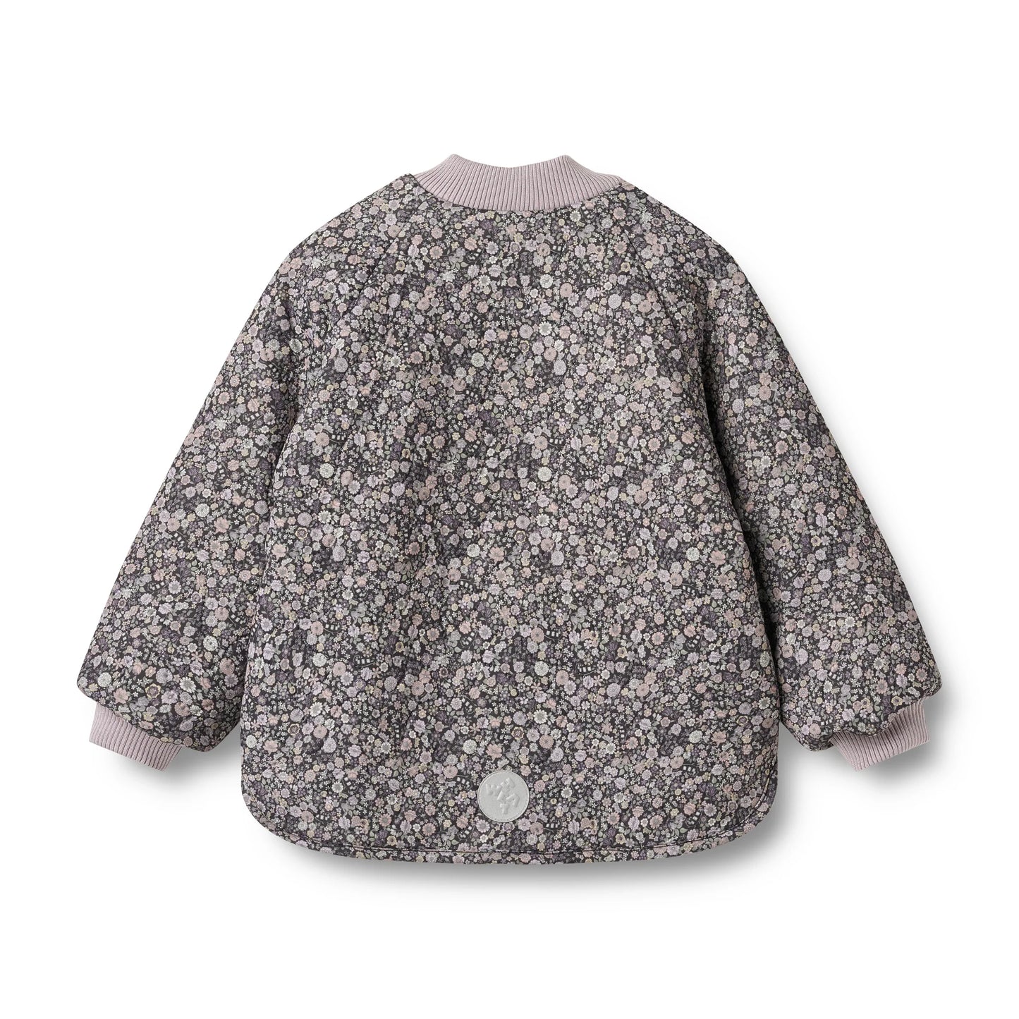 WHEAT PASTEL FLORAL SHERPA LINED JACKET