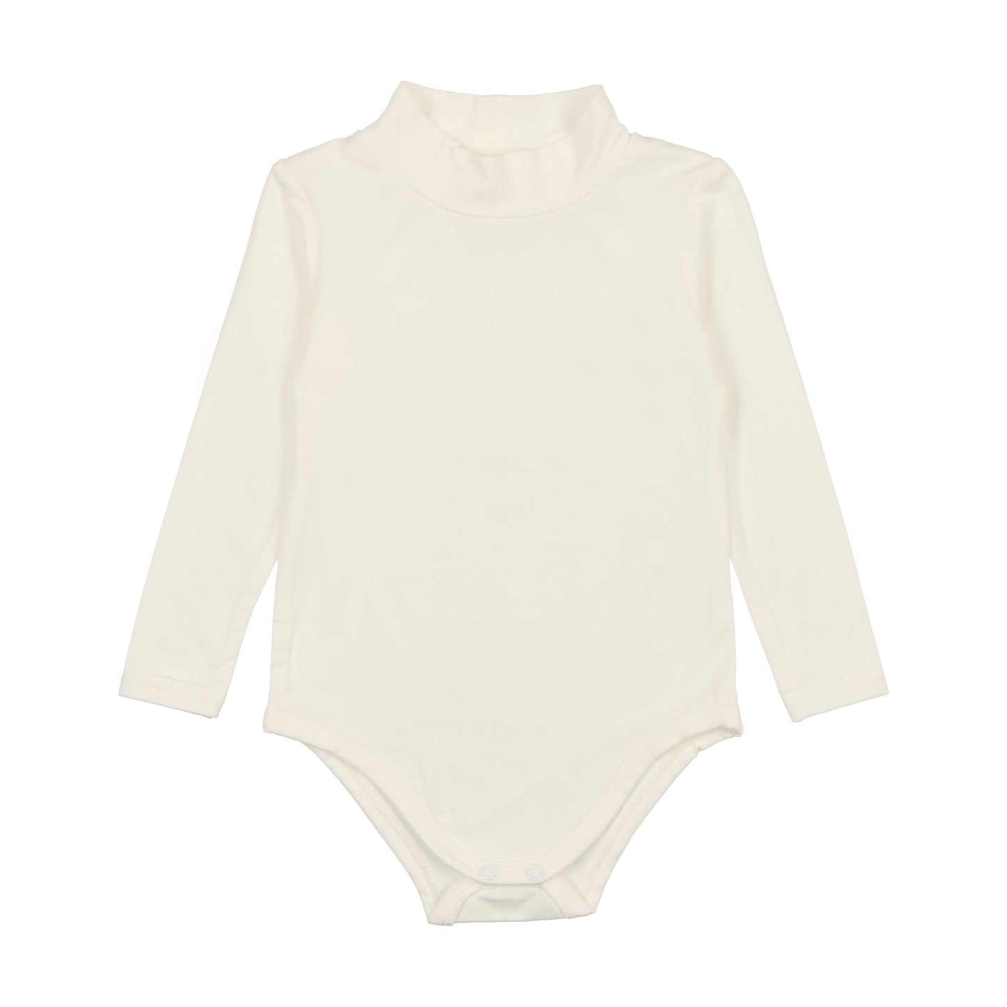 LIL LEGS WINTER WHITE BAMBOO MOCK NECK ONESIE